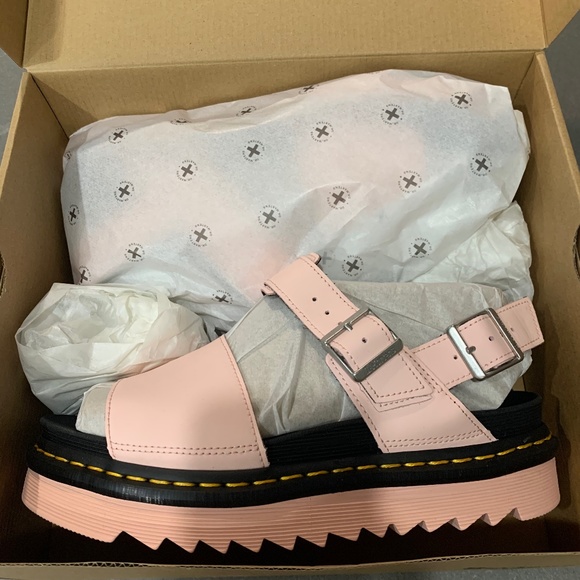 Dr Martens Voss Pink Salt Sandals Size 